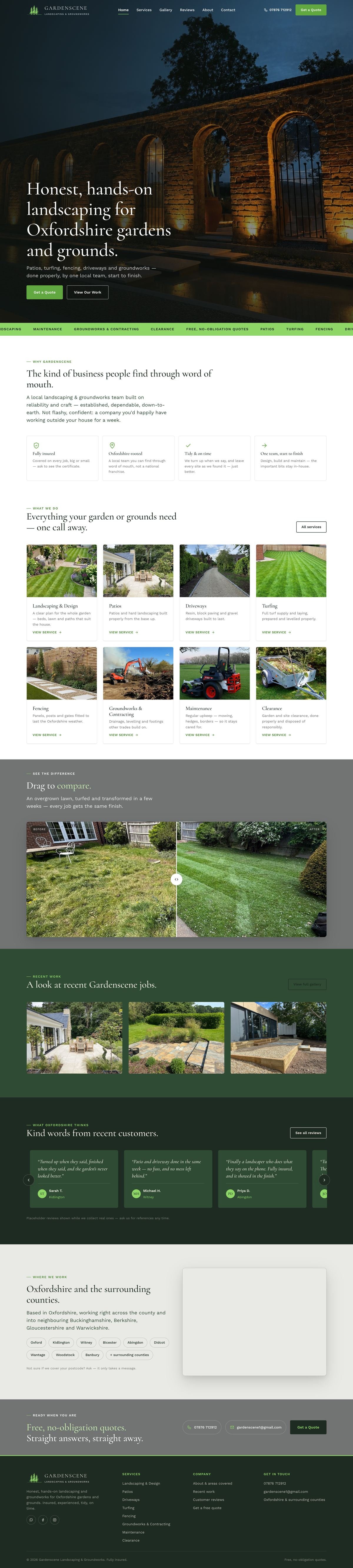 The Gardenscene website